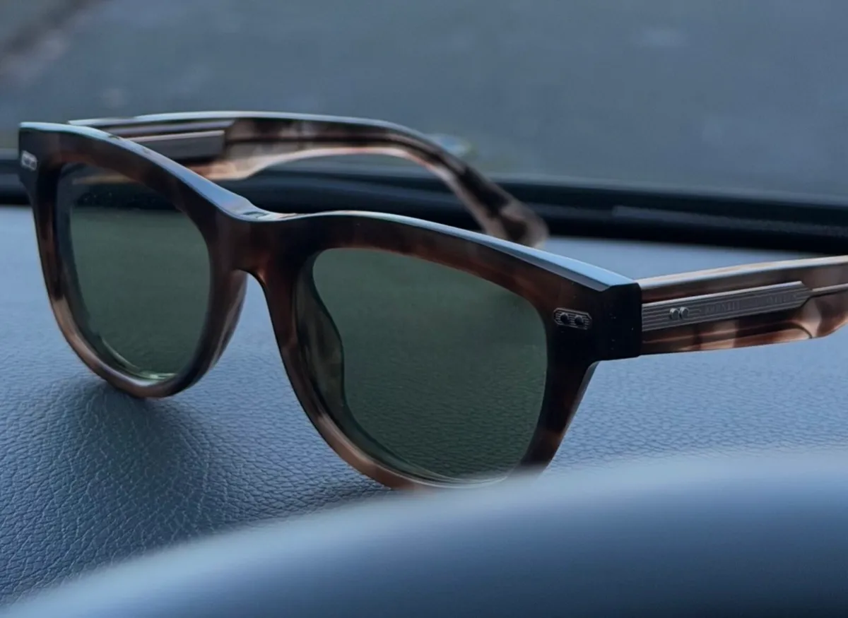 Brunello Cucinelli Stanley J Sunglasses (Havana) - Image 1