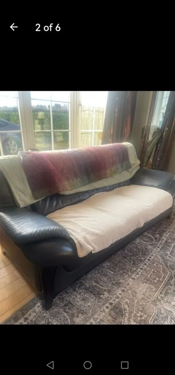 Leather couch - Image 3