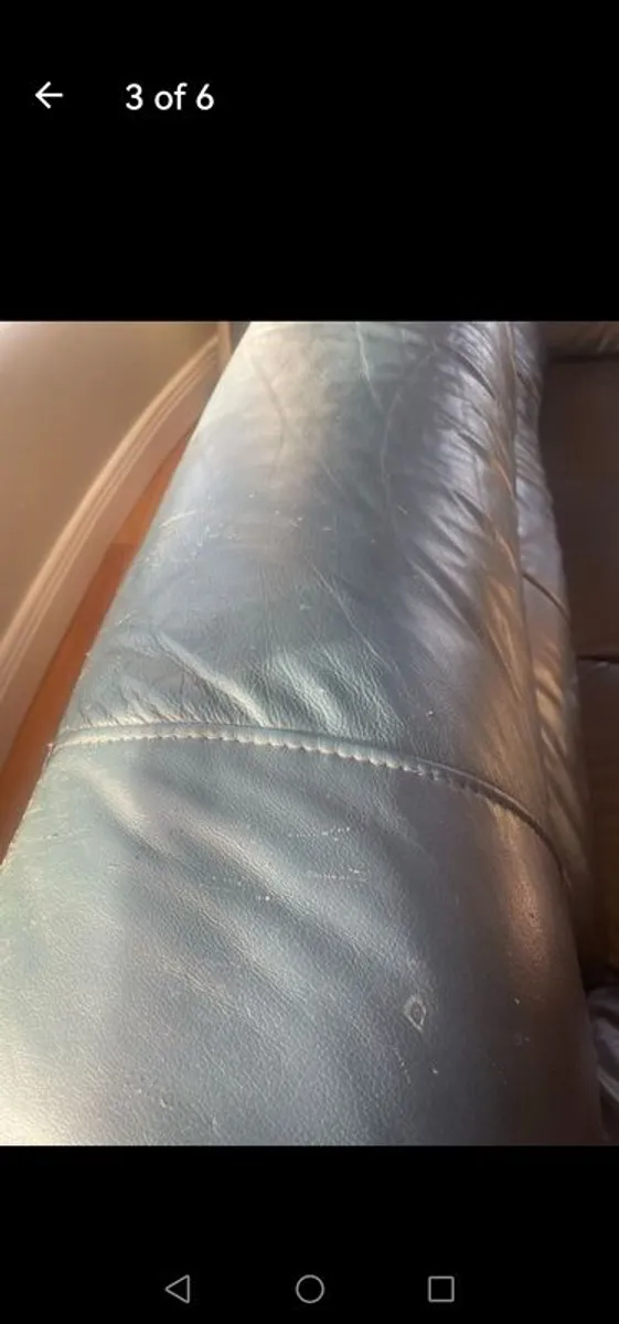 Leather couch - Image 4
