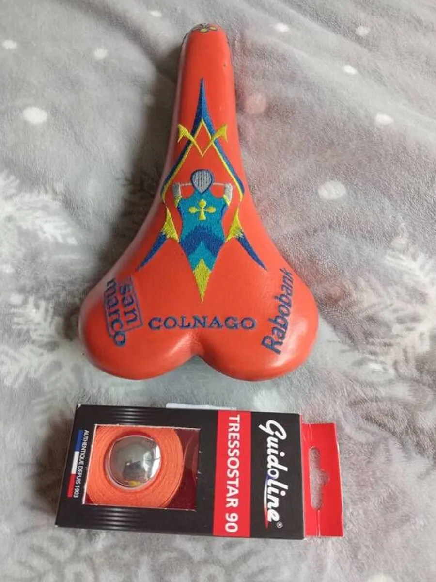 Rabobank Hoskar san Marco Rolls Colnago Saddle - Image 4