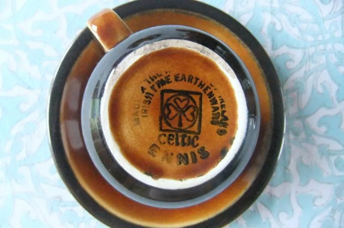 Rare Celtic Ennis pattern Coffee Cups & Saucers - Image 3