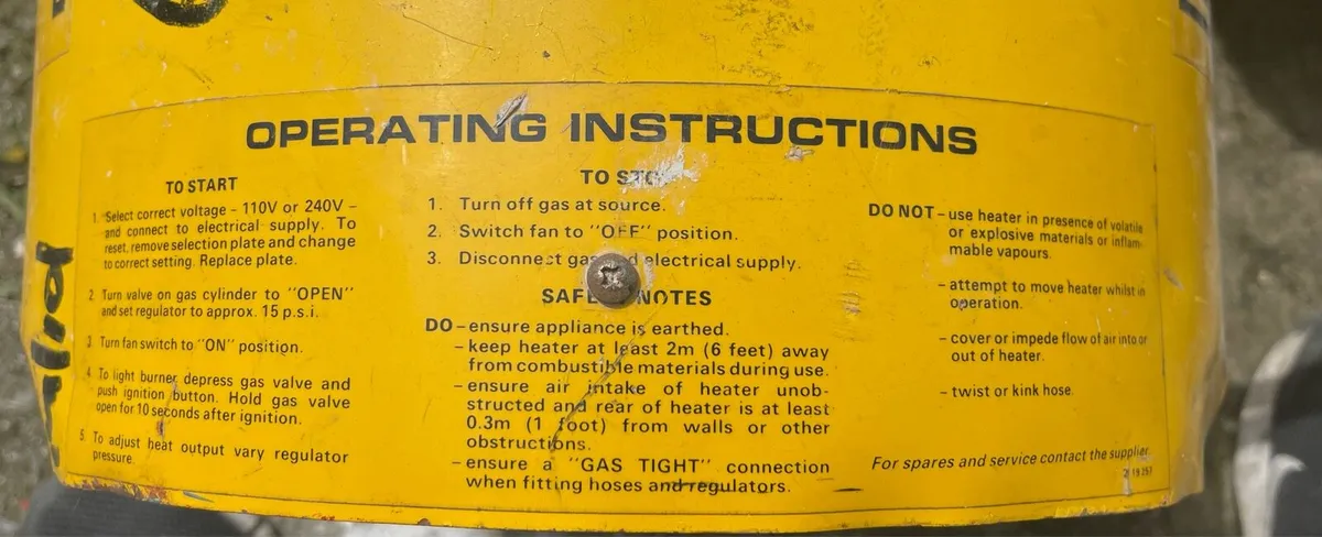 Propane gas heater - Image 2