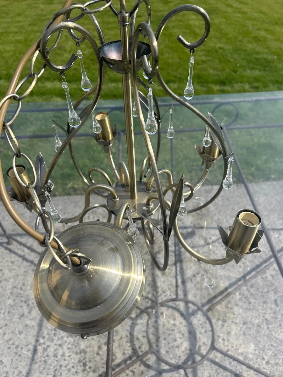 5 bulb chandelier - Image 3