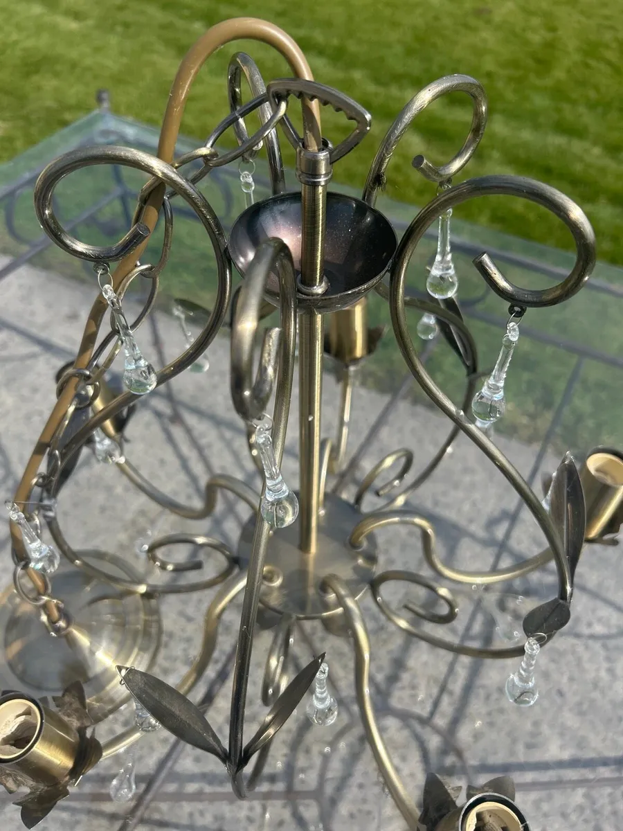 5 bulb chandelier - Image 4