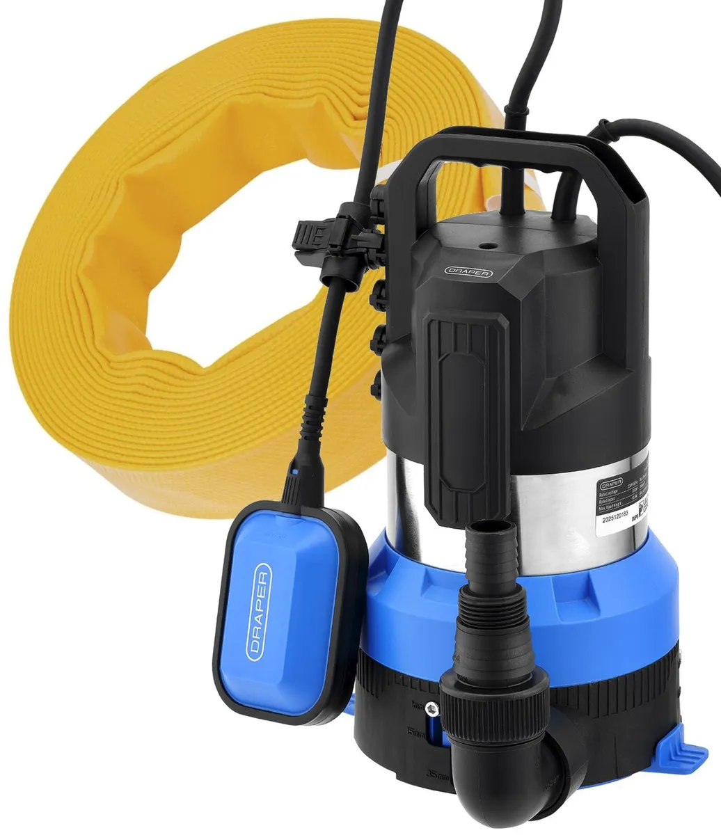 Draper 230V 850W Submersible Dirty Water Pump