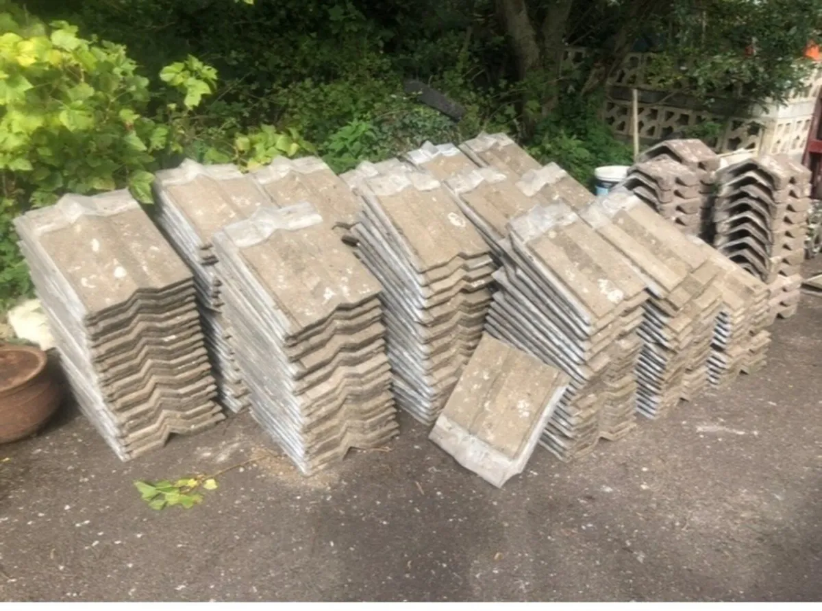 Roof tiles with design and ridge caps - Image 1