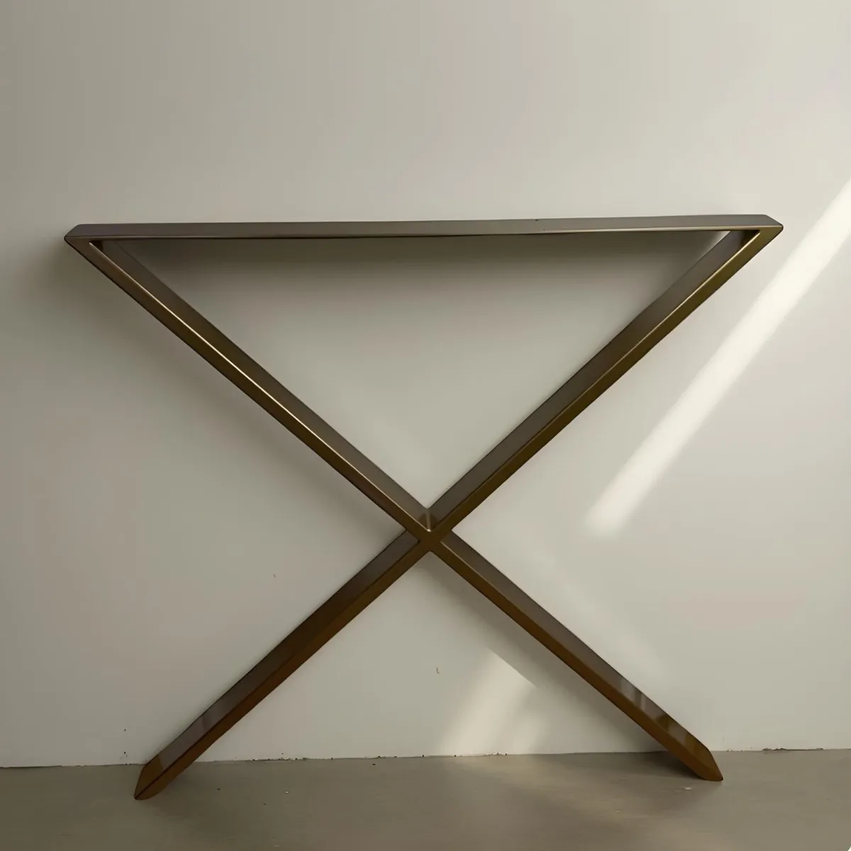 Gold X-Type Metal Table Legs 86×80 cm - Image 3
