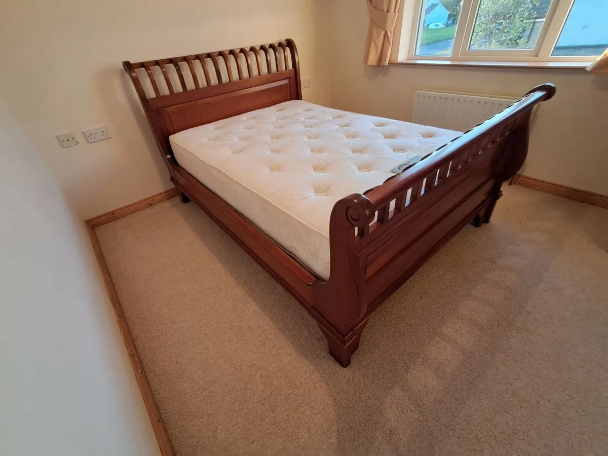 Double Bed frame and mattress - Image 2