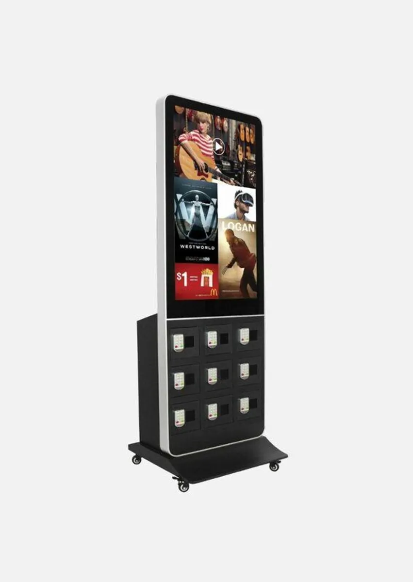 Phone charging kiosk POS, totem, advertising stand - Image 1