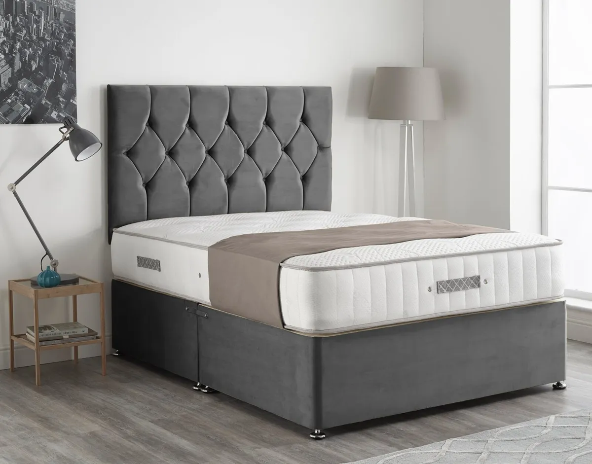 Hilton Divan Bed Frame With Drawers Storage - Image 4