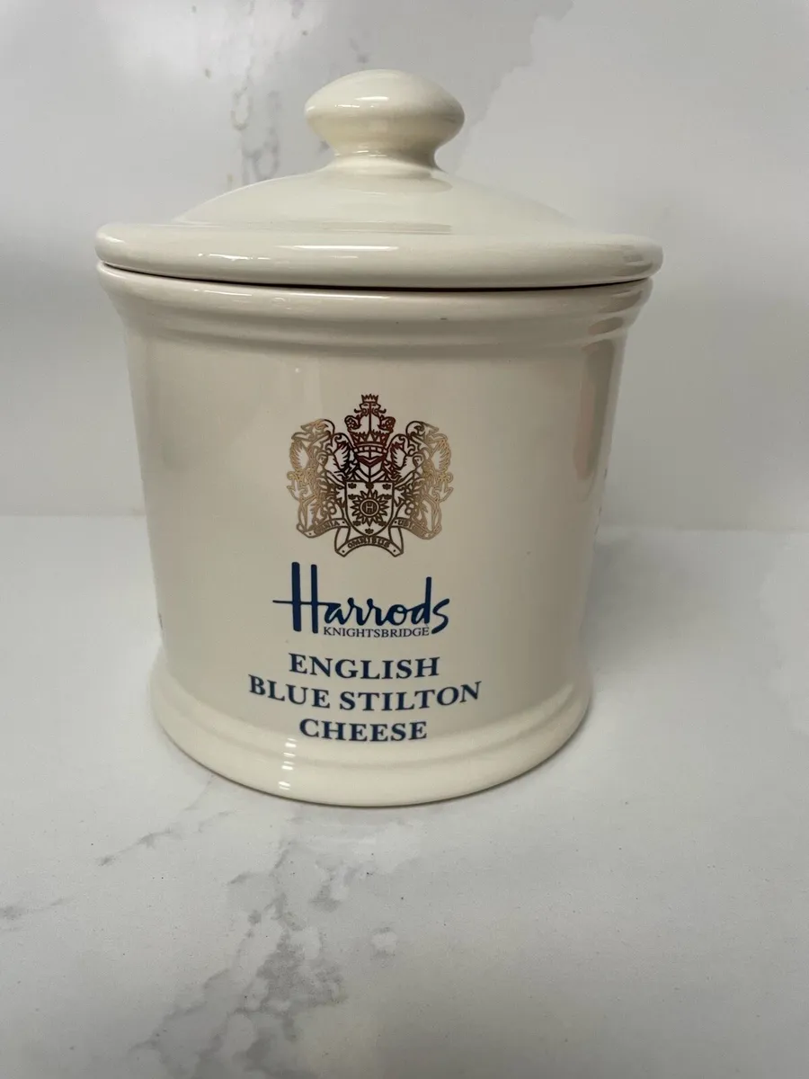 Harrods cheese jar with lid - Image 1