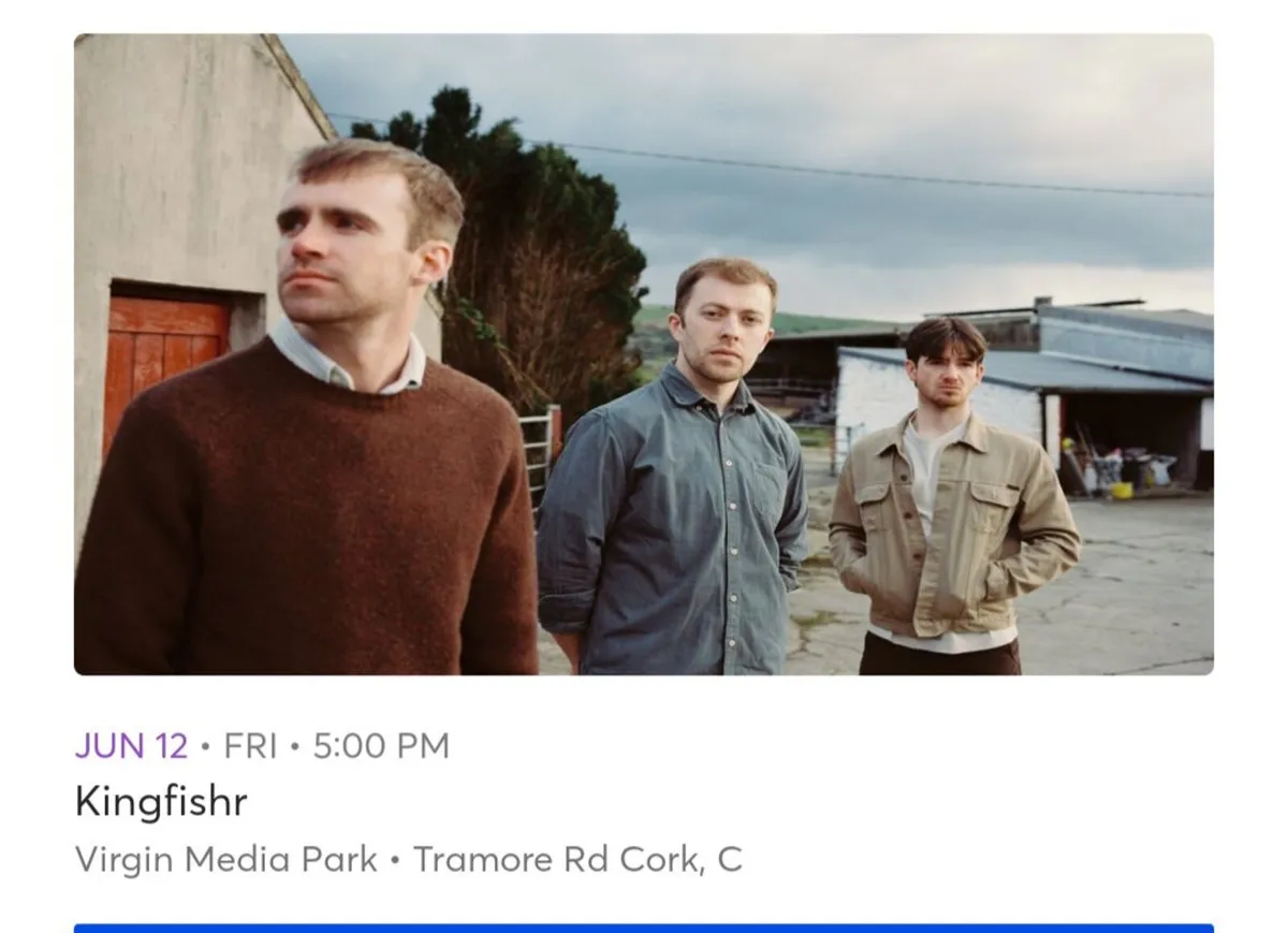 Tickets - Kingfishr June 12th Musgrave Park - Image 1