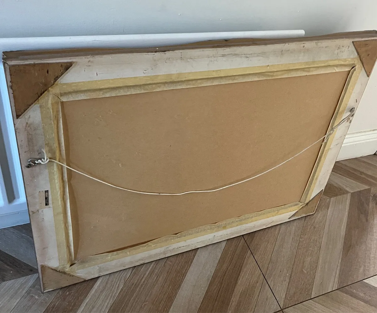 Vintage Large Rectangular Bevelled Mirror 1990’s - Image 3