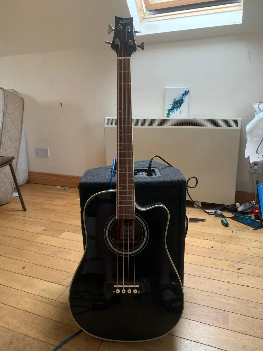 Ashton Semi-Acoustic Bass - Image 1