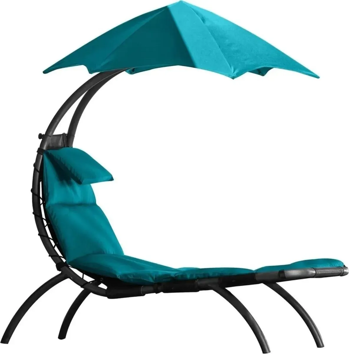 Dream Lounger Steel Turquoise Sun Lounger - Image 2