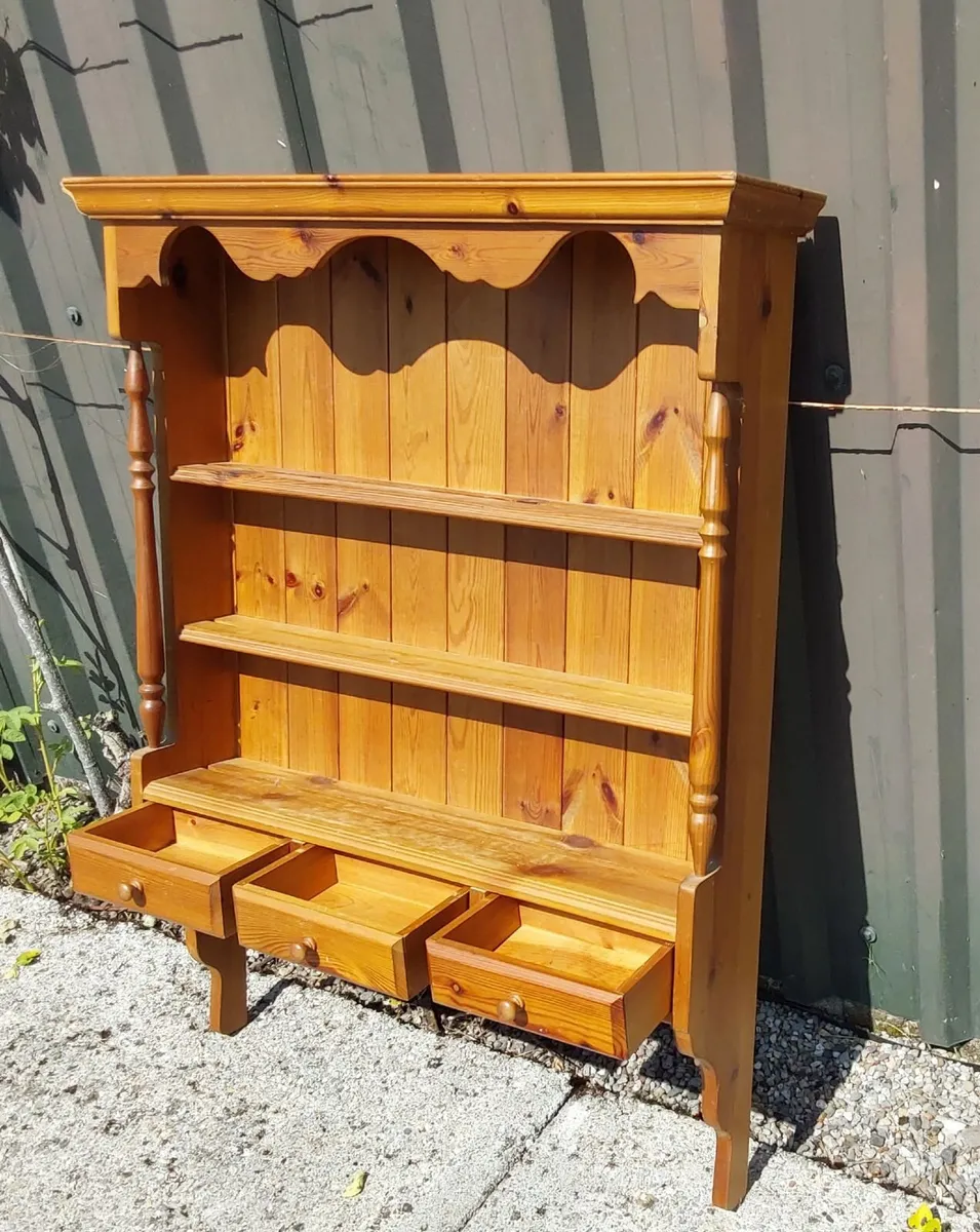 Wall hanging Handcrafted pine cottage shelving - Image 2