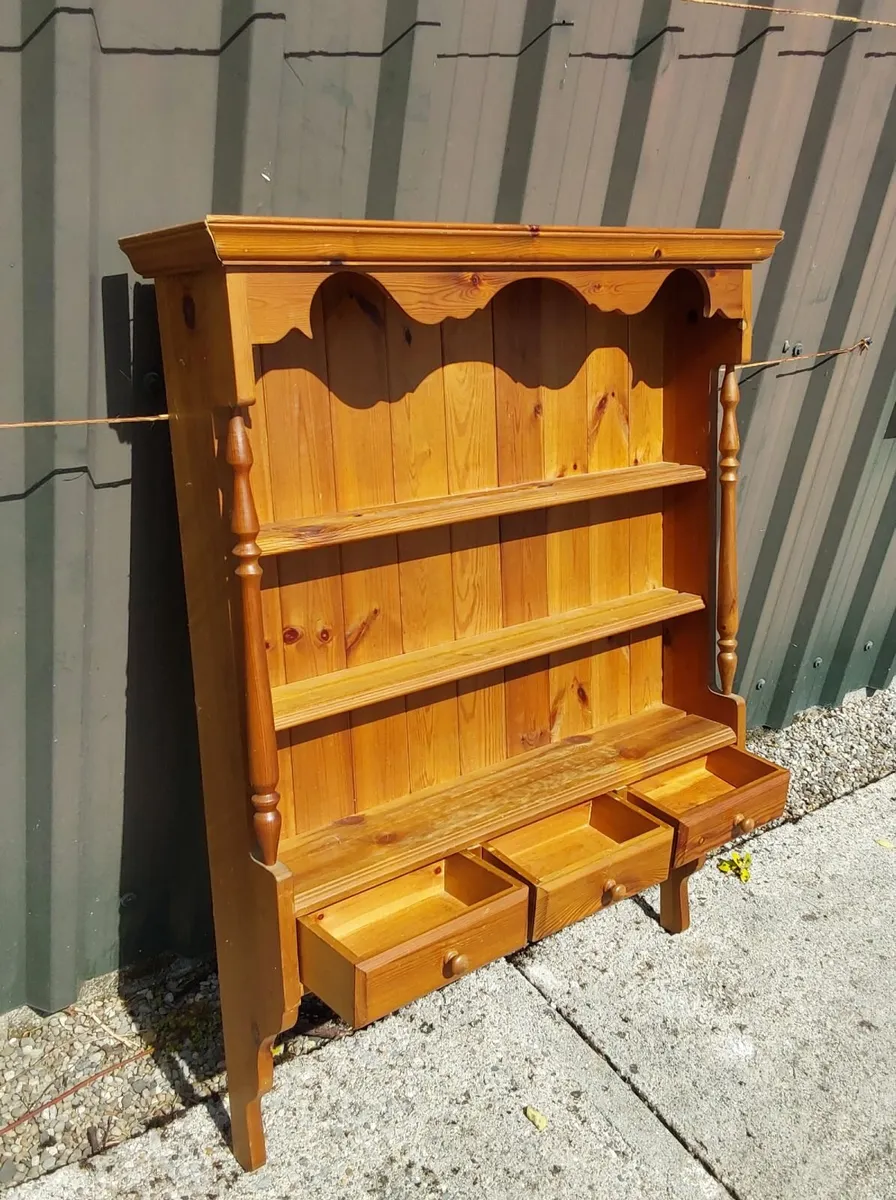 Wall hanging Handcrafted pine cottage shelving - Image 3