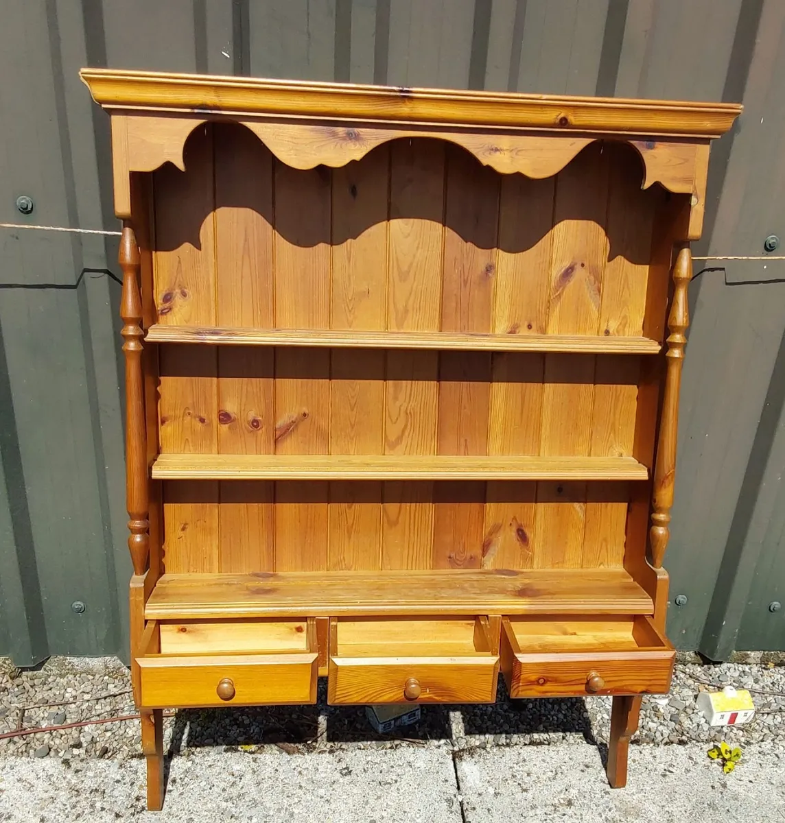 Wall hanging Handcrafted pine cottage shelving - Image 1