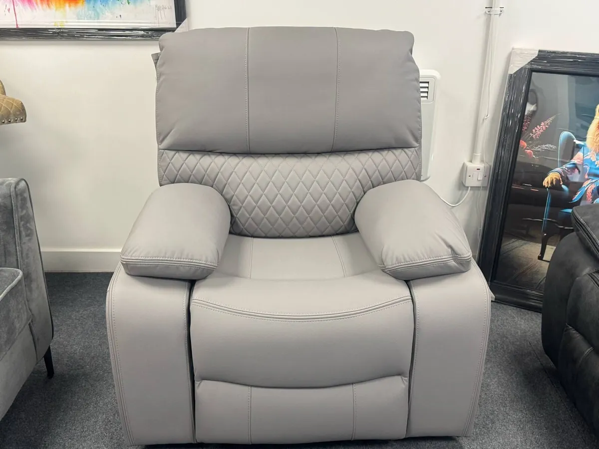 Rita 3+2 Seater Leather Recliner Sofa Set - Image 4