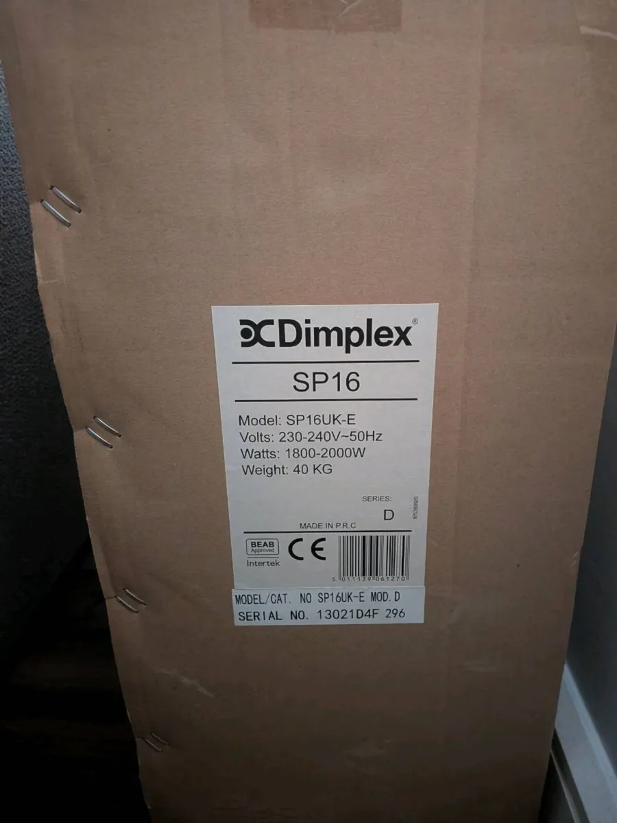 Electric Fire- Brand New-In box: Dimplex SP16 - Image 2