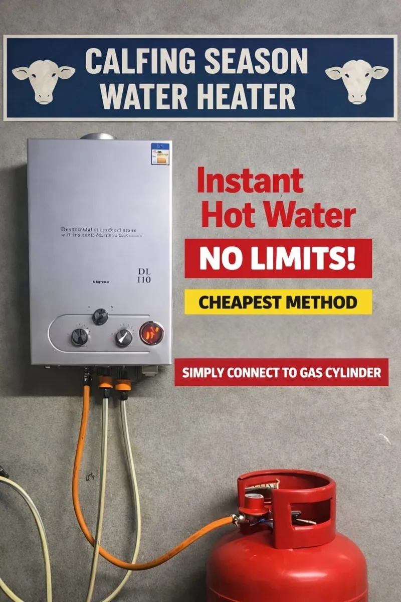 Static Deluxe 12L LPG Water Heater for Farm Use - Image 1