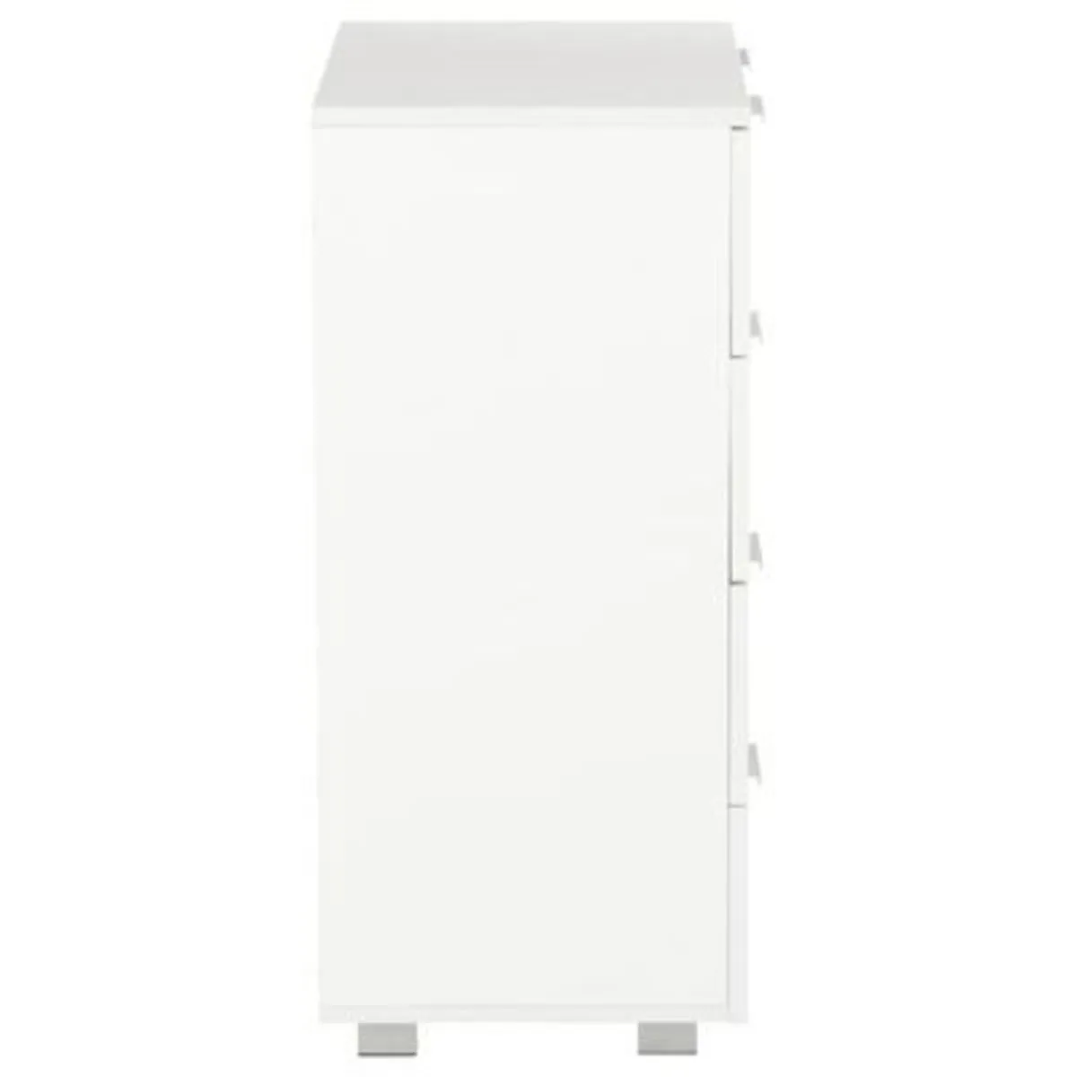 Sideboard High Gloss White 60x35x80 cm Chipboard N - Image 3