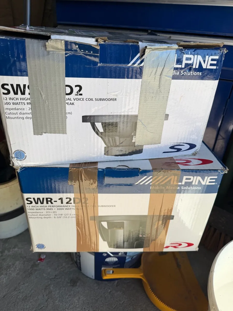 2 Brand new Alpine subwoofer - Image 1