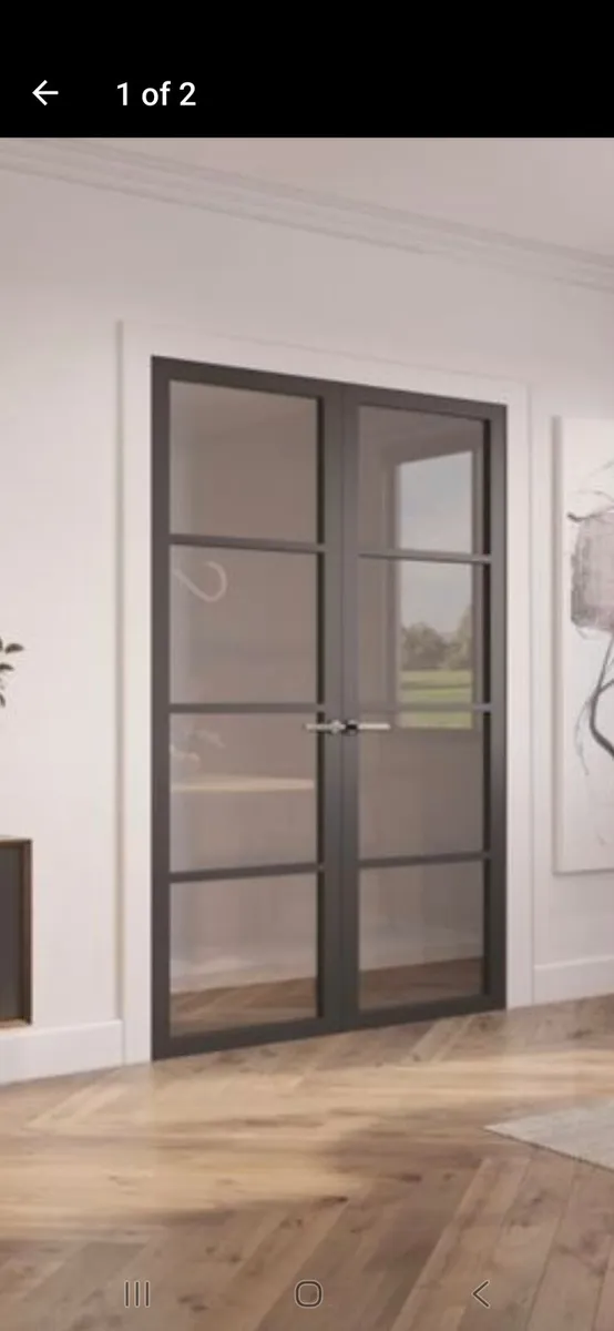Seadec 4 Panel Crittal Clear Glass Door new - Image 1