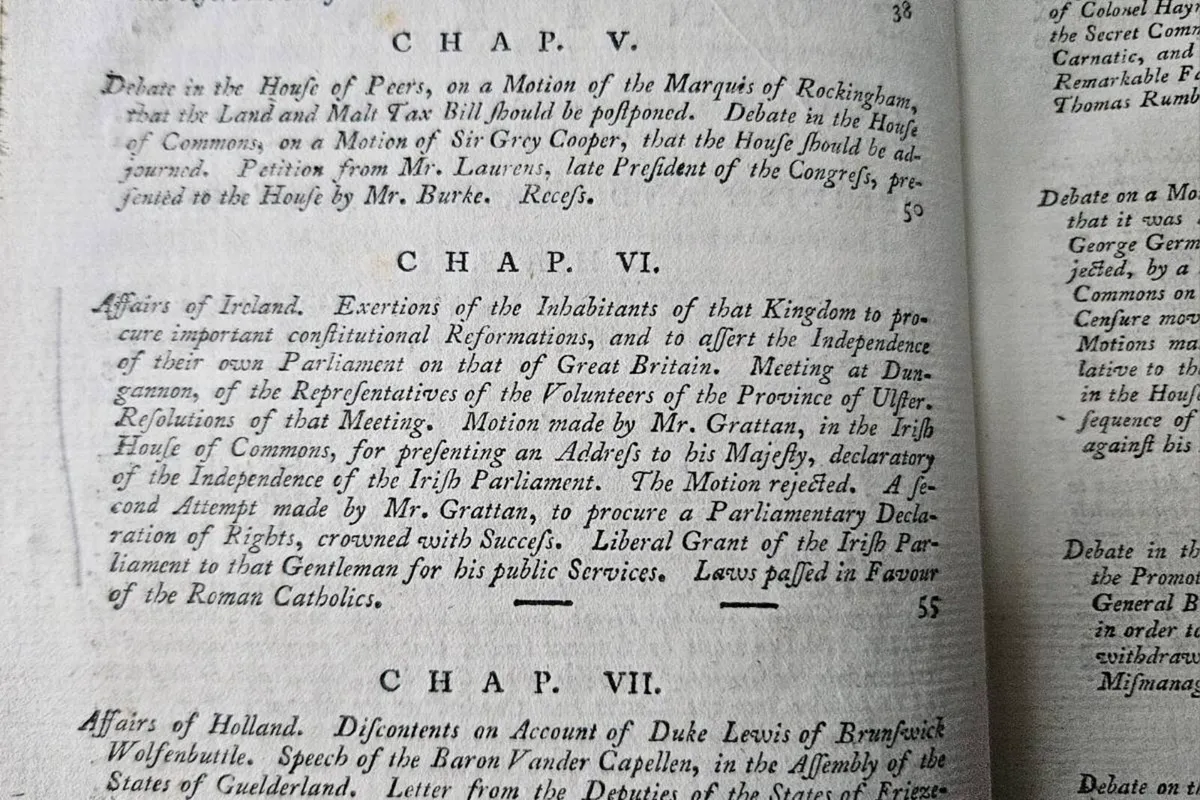 New Annual Register for the year 1782 Antique Book - Image 4