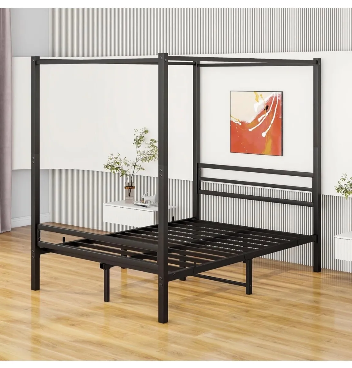 4FT6 Double Canopy Bed Frame - Image 4