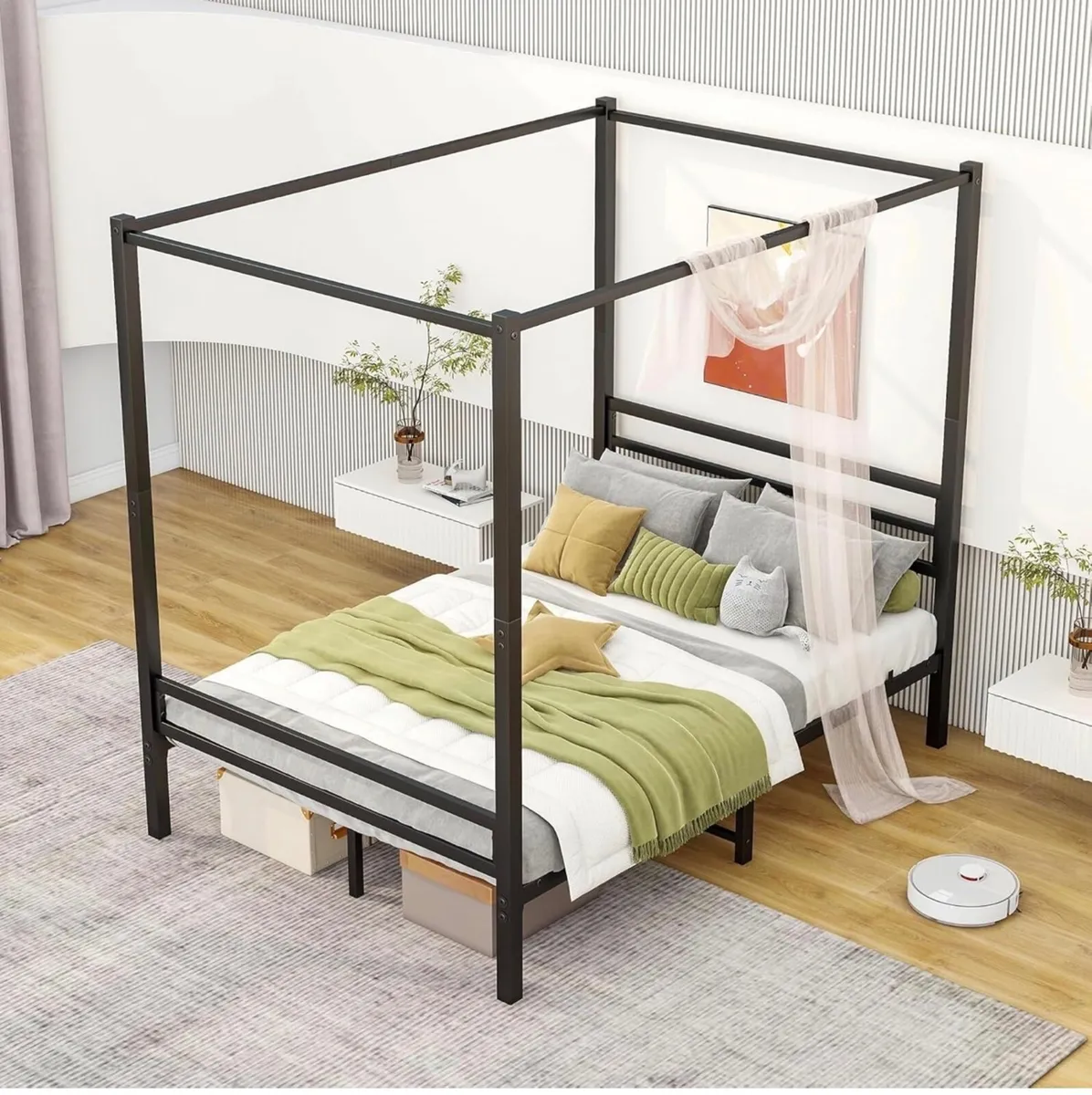 4FT6 Double Canopy Bed Frame - Image 4