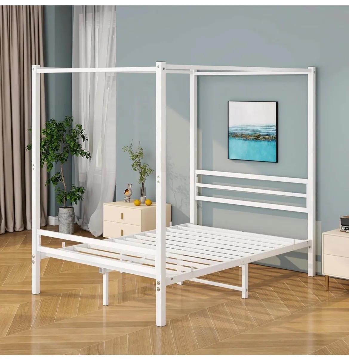 4FT6 Double Canopy Bed Frame - Image 4
