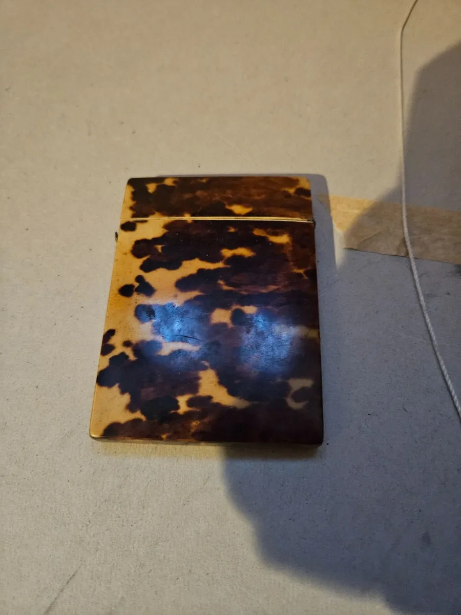 Vintage Faux Tortoise Shell Card Case - Image 2