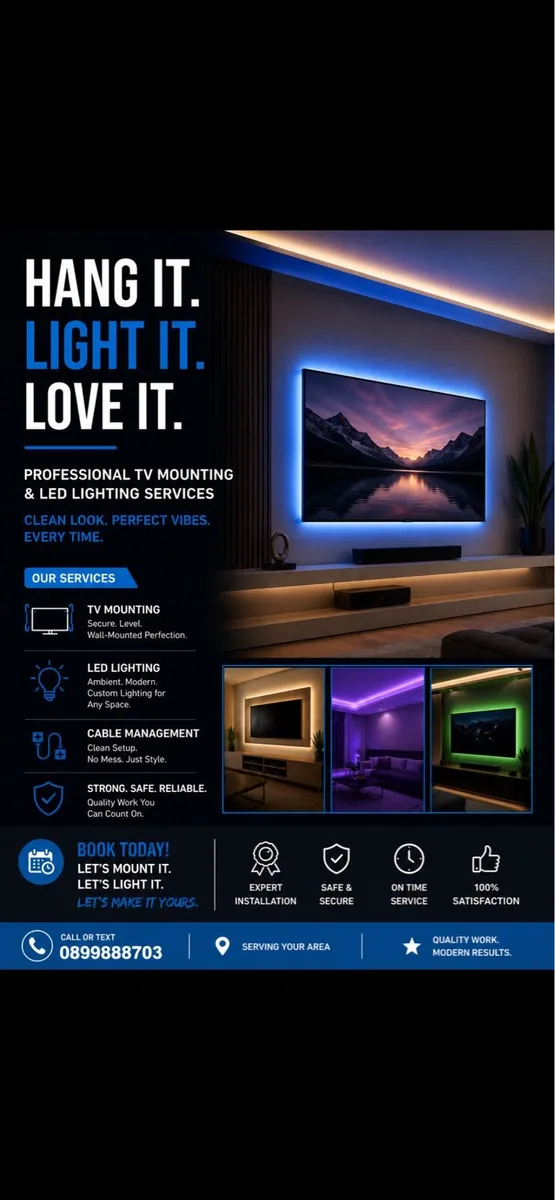 TV hanging LED lights