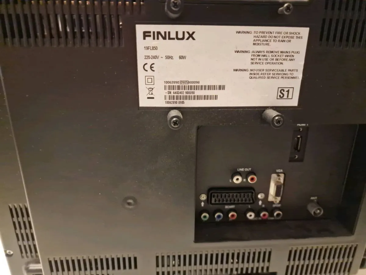 Title
19” Finlux HD TV – Ideal for Caravan/ Camper - Image 2