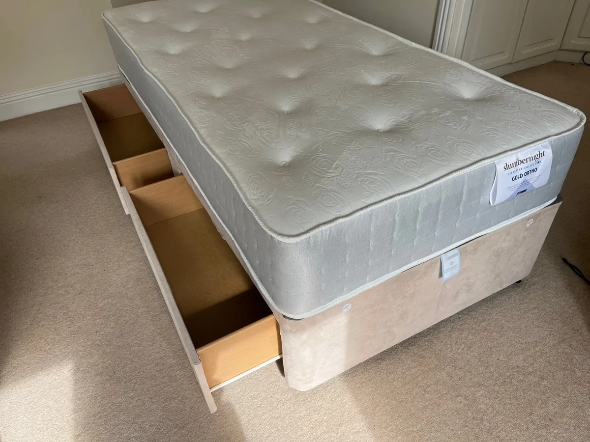 Single Divan Bed and Mattress - Image 3