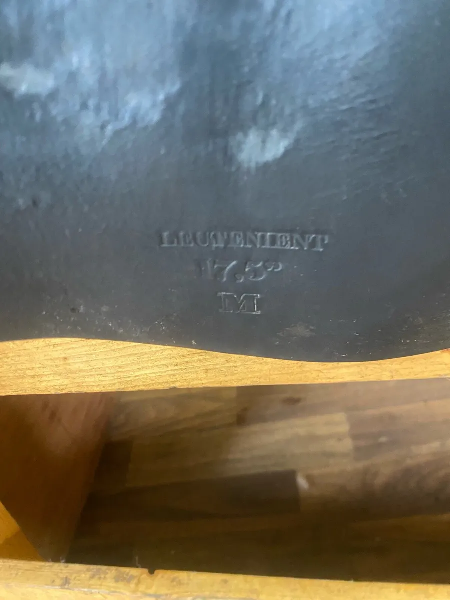 Knightrider 17.5 medium black Leather saddle - Image 2