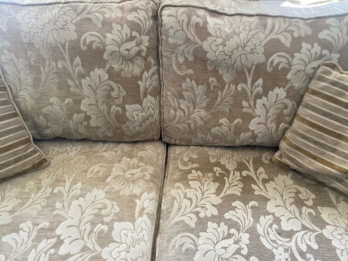 Three Piece Suite (3+1+1) and footstool - Image 2