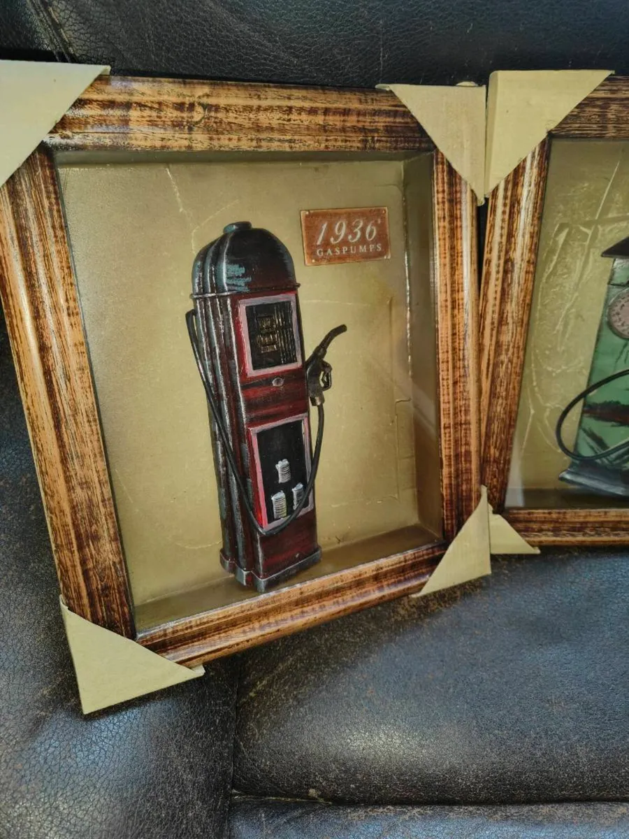Vintage gas pump frames - Image 2
