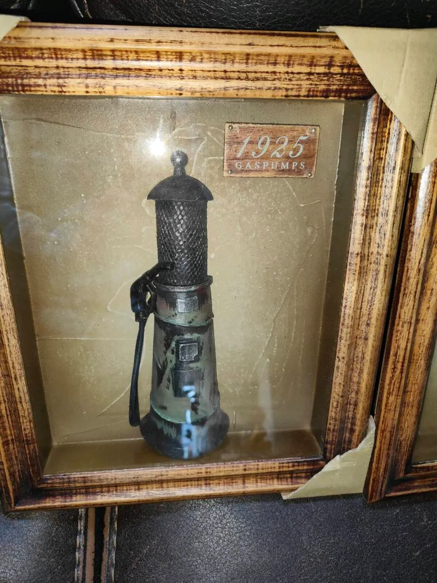 Vintage gas pump frames - Image 4