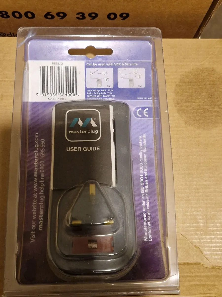 NEW & SEALED MASTERPLUG Plug In TV Signal Booster - Image 2