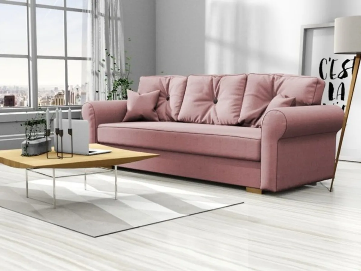 Sofa Bed Lion. Storage box EASY CLEAN fabrics easy to unfold FREE delivery - Image 1