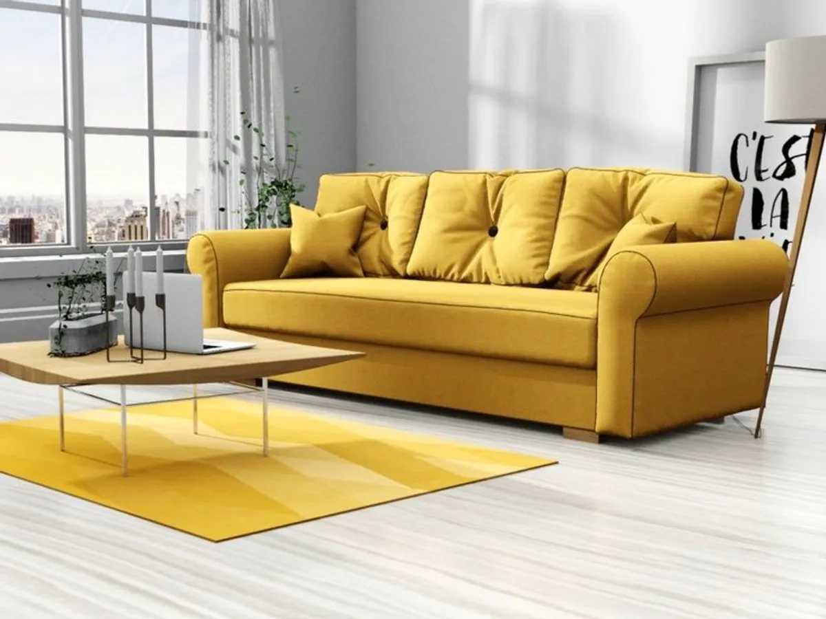 Sofa Bed Lion. Storage box EASY CLEAN fabrics easy to unfold FREE delivery - Image 3