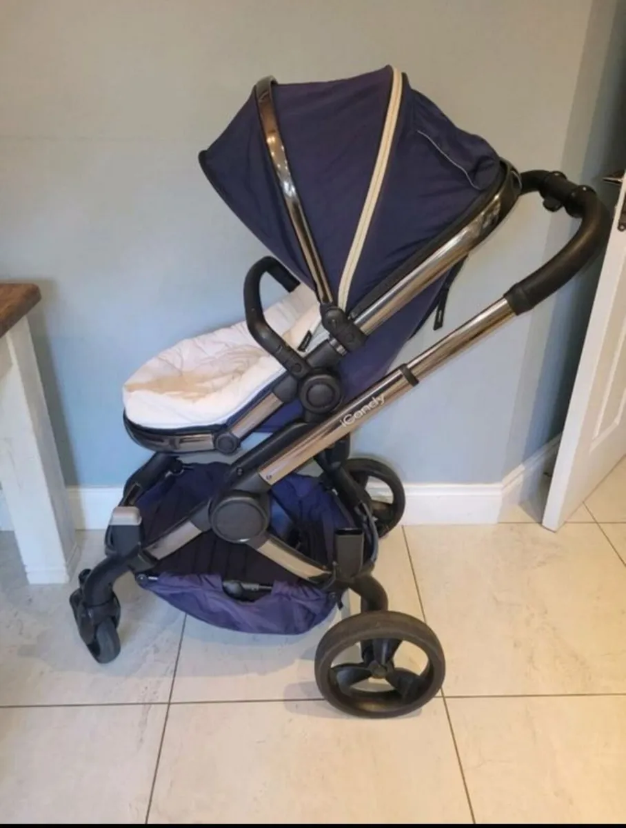 icandy peach pram and buggy combo with adapters fo - Image 1