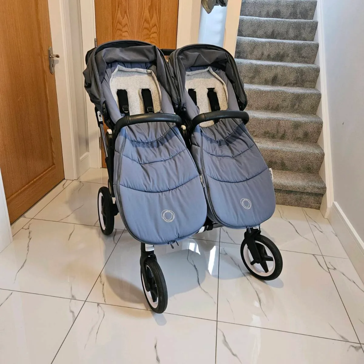 Bugaboo Donkey Twin & Two Pebble pro car seats. - Image 1