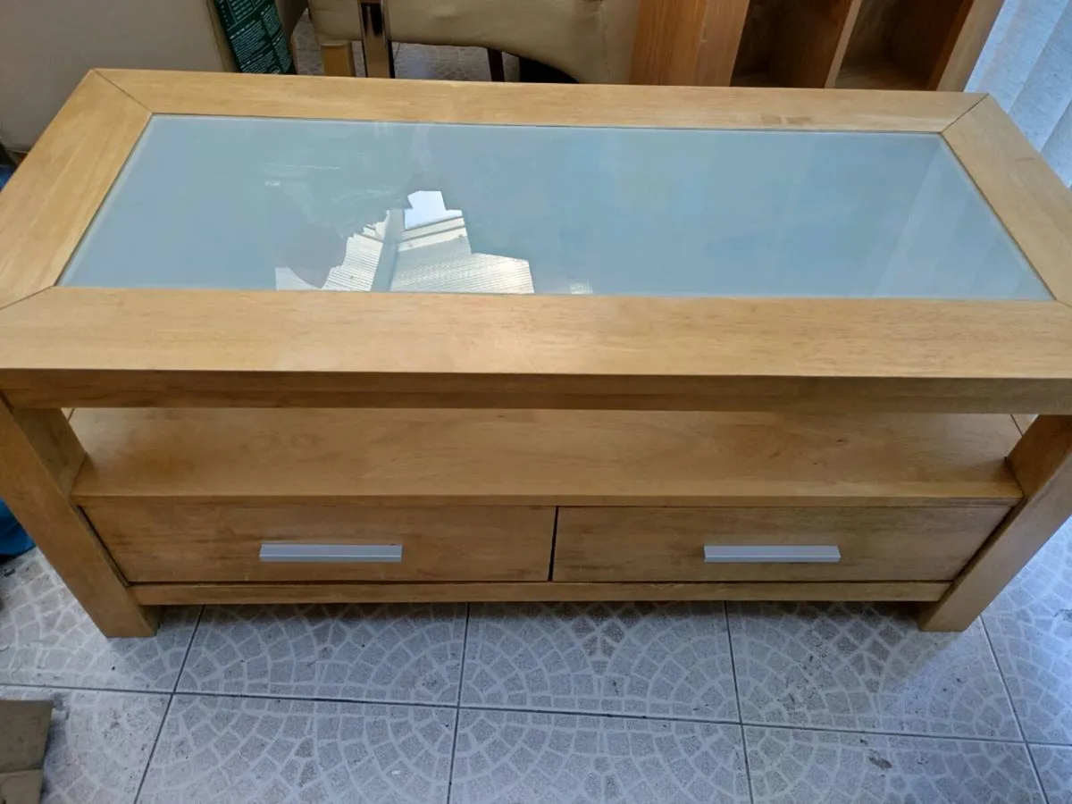 Solid Oak tv unit- High quality