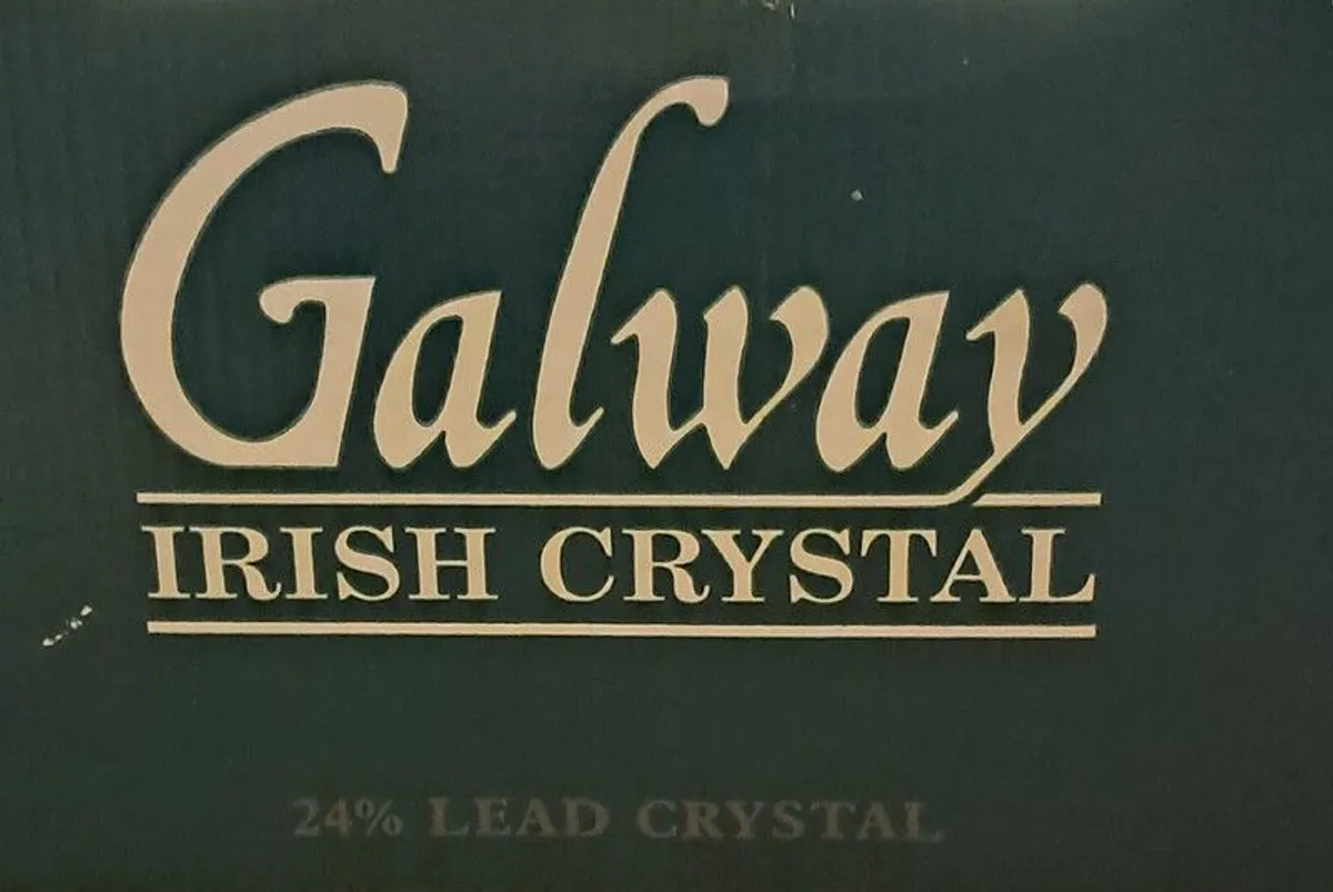 BNIB Galway Crystal Whiskey Glasses x 5 with original stickers - Image 4