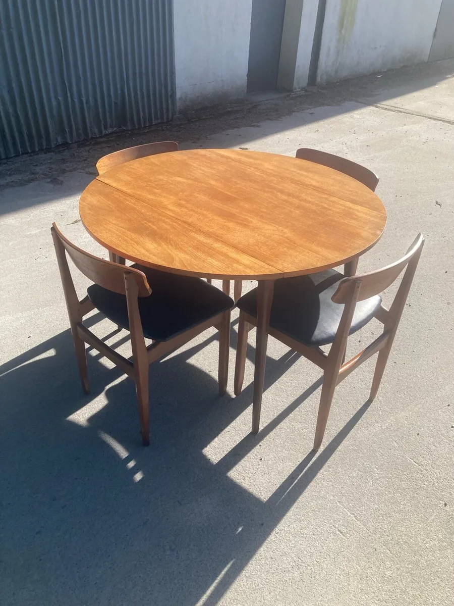 1960s Teak Dining Set - Warehouse Open Sat 2nd May - Image 1