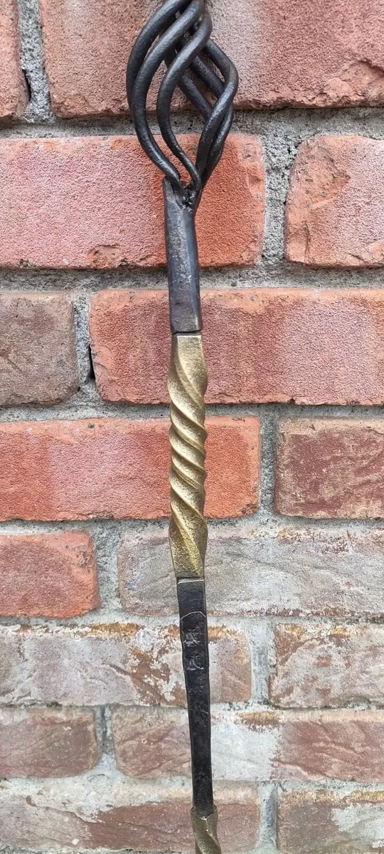 Hand forged fire poker - Image 2