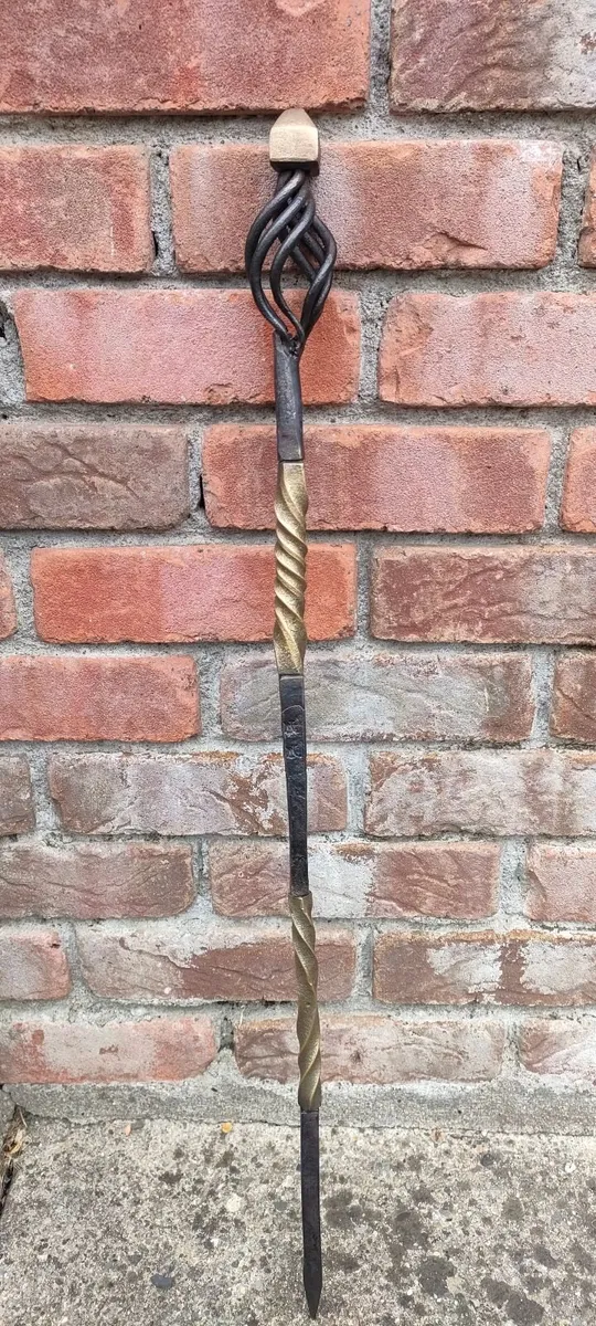 Hand forged fire poker - Image 3